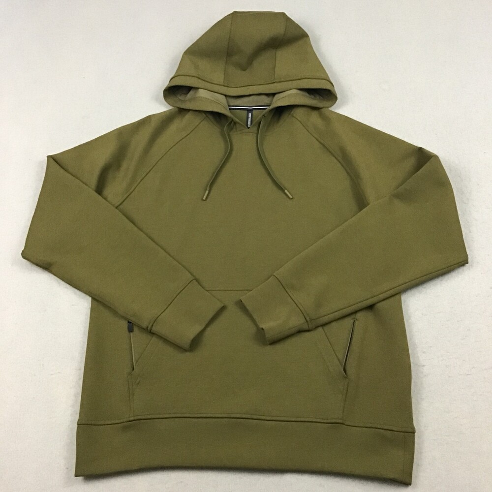 Ten Thousand Sweatshirt Men Medium Olive Green Midweight Tech Hoodie Performance